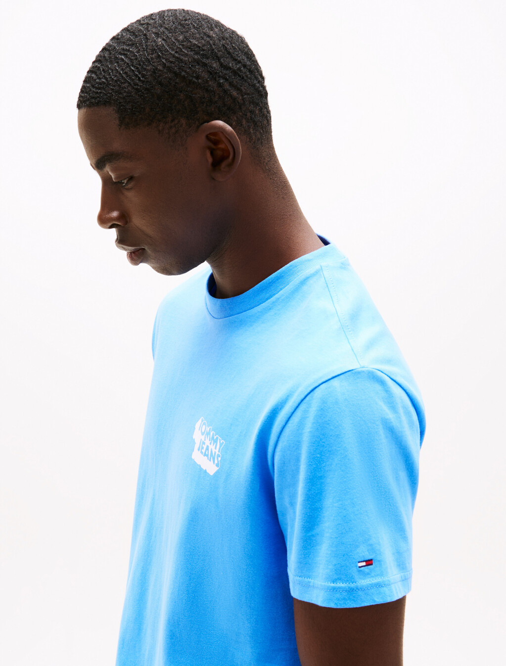 Stack Logo Slim T-Shirt, Copenhagen Blue, hi-res