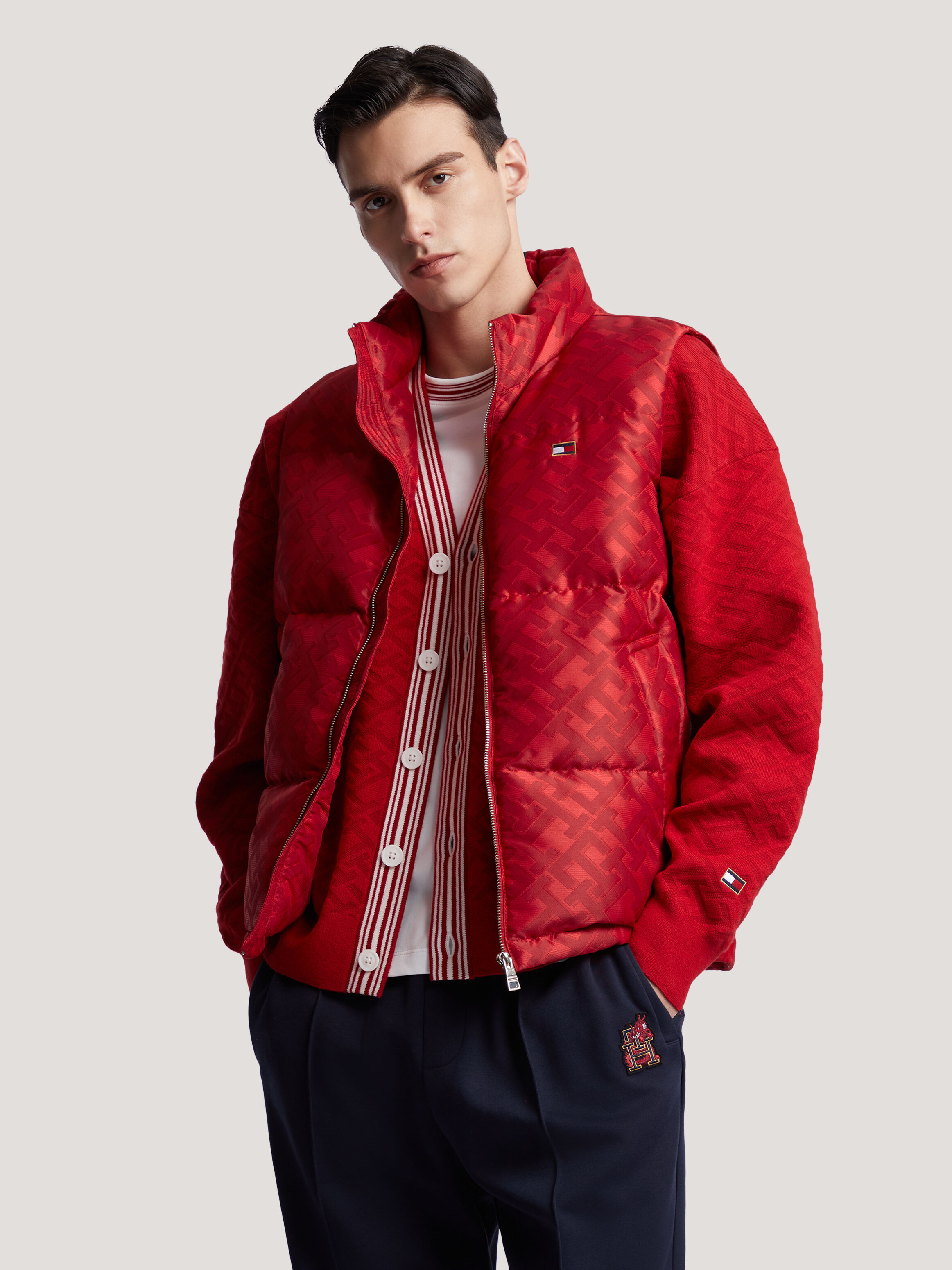 Tommy hilfiger red vest hotsell