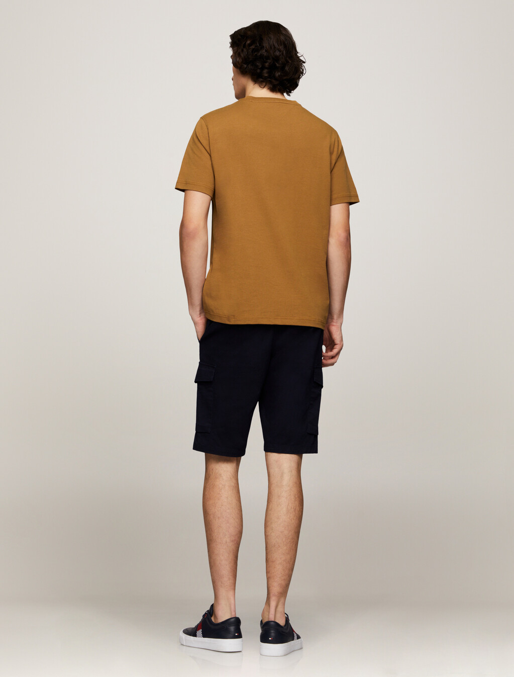 HILFIGER Logo Relaxed T-Shirt, Country Brown, hi-res