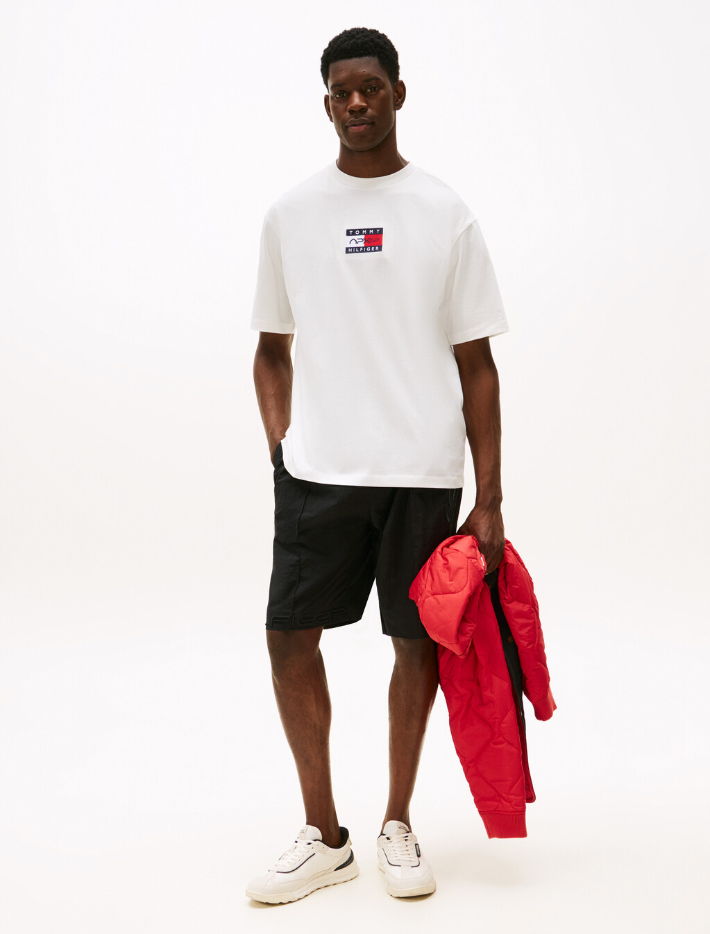 The APXGP Collection Flag Relaxed T-Shirt, Ecru, hi-res