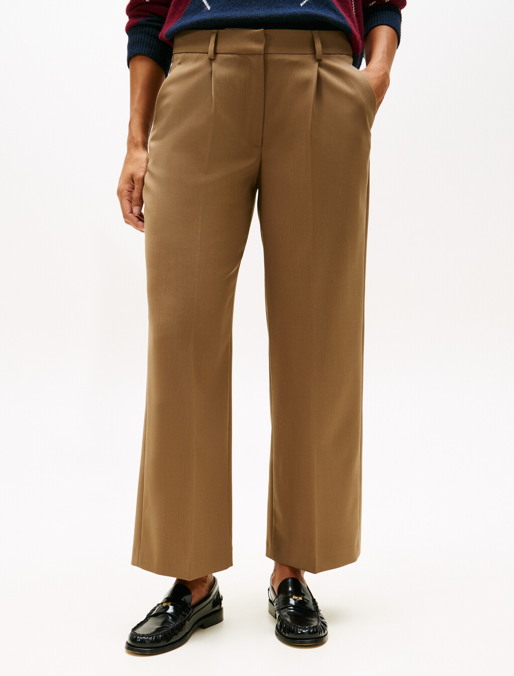 Timeless Wool Wide Leg Pant, Nordic Taupe, hi-res