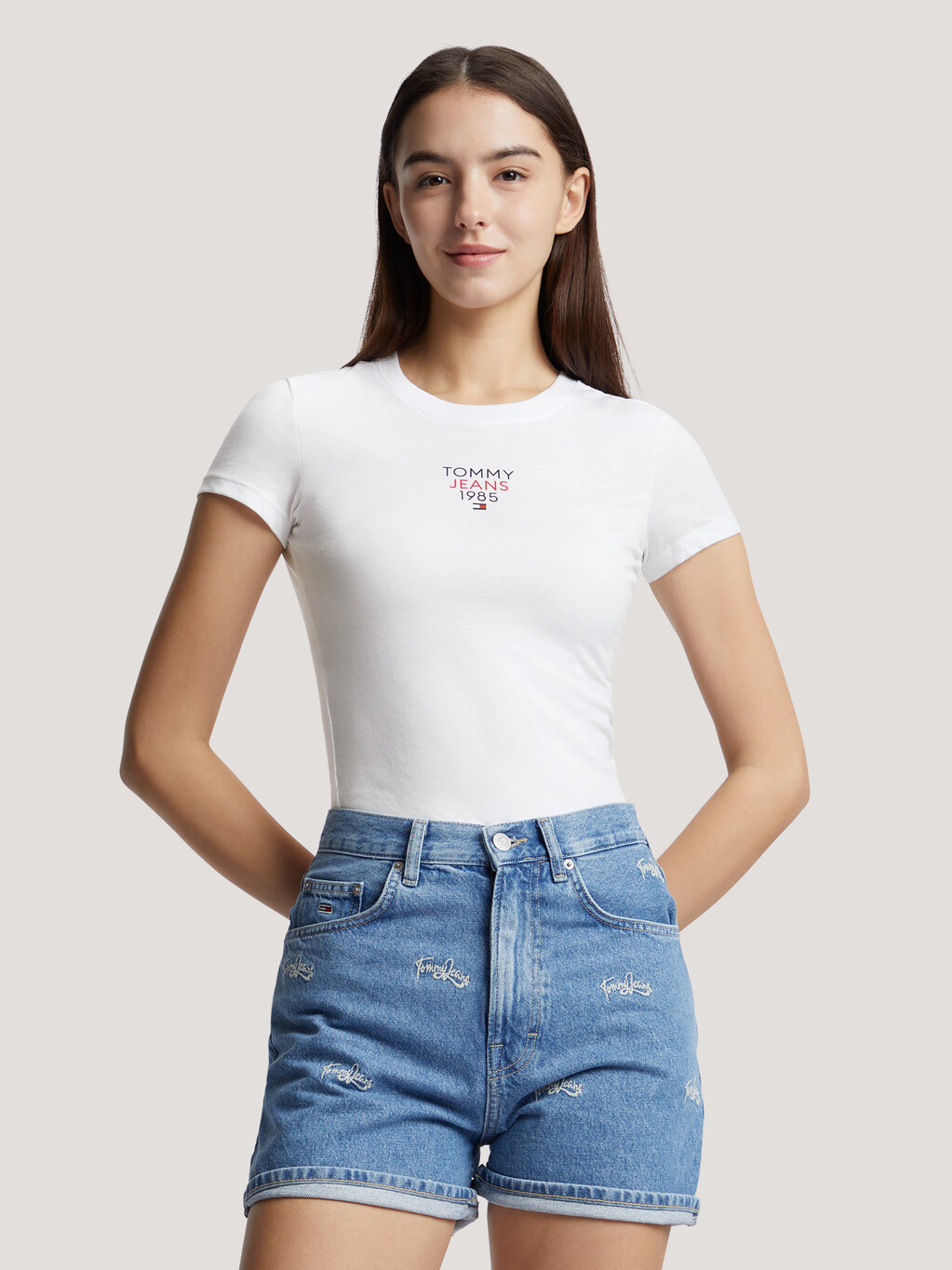 Essential 1985 Slim T-Shirt, White, hi-res