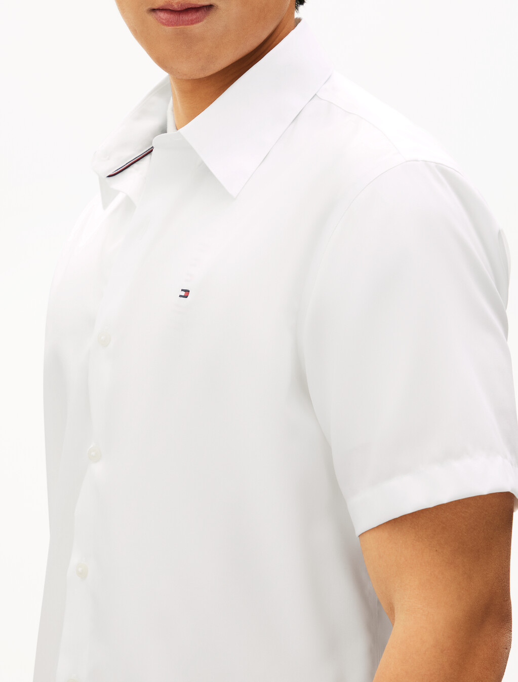 Non Iron Short Sleeve Shirt, Th Optic White, hi-res