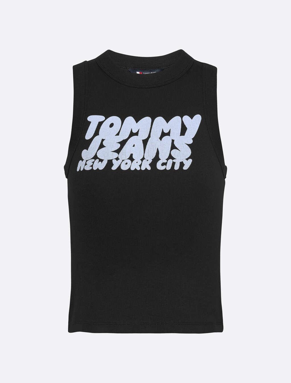 Bubble Logo Slim Tank Top, Black, hi-res