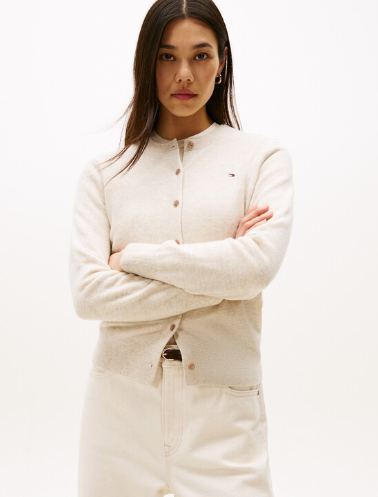 Cashmere Round Neck Cardigan