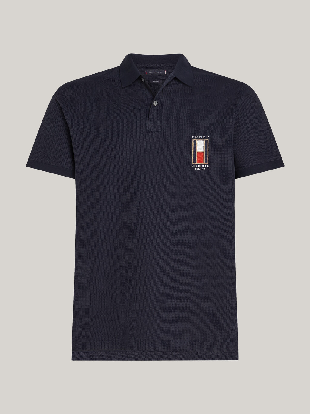 Regular Vertical Flag Polo Shirt, Desert Sky, hi-res