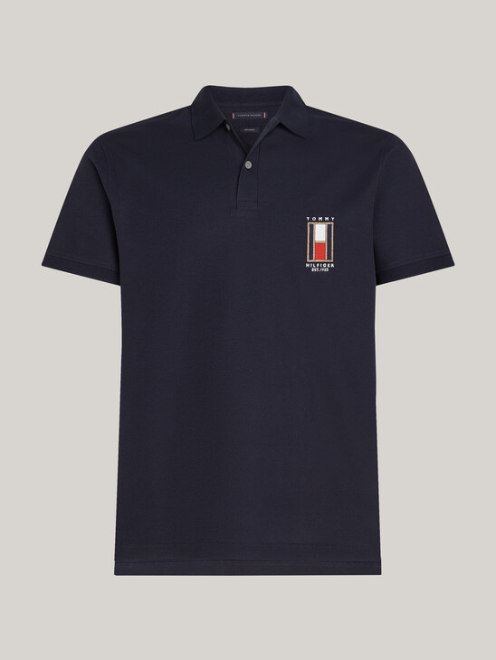 Regular Vertical Flag Polo Shirt