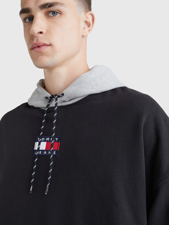 LOGO EMBROIDERY RELAXED FIT HOODIE