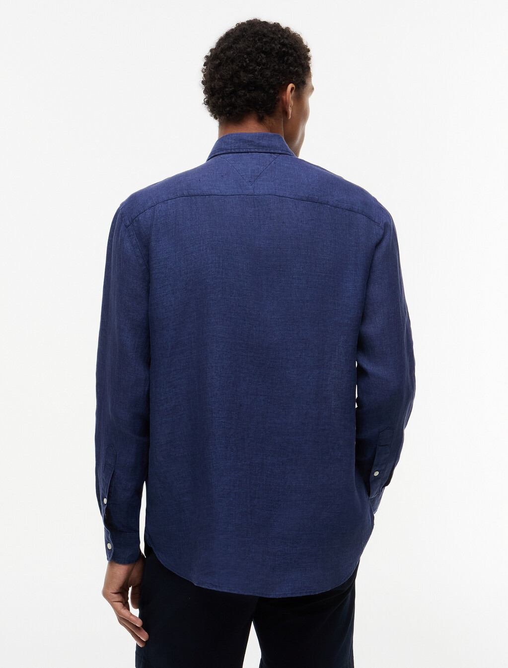 Asia Fit Pigment Dyed Shirt, Carbon Navy, hi-res