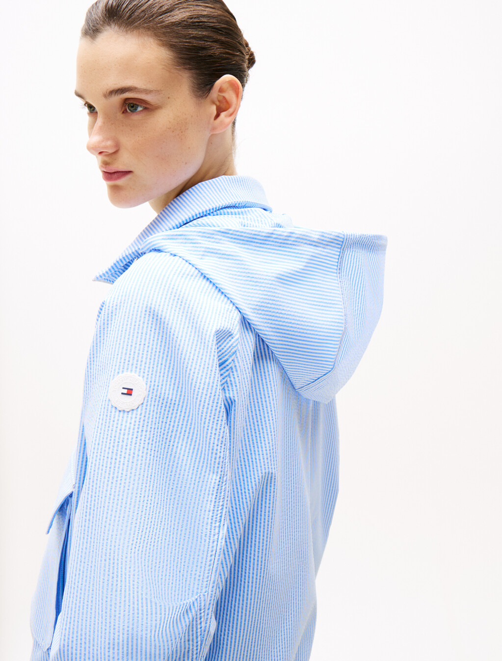Seersucker Windbreaker, Classic Ithaca/ Breezy Blue, hi-res