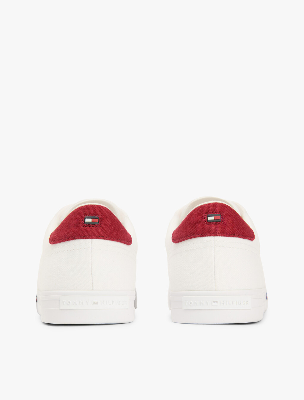 Canvas Signature Midsole Trainers, White, hi-res