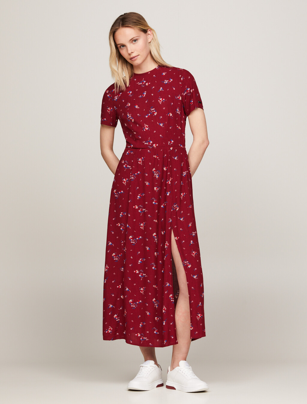 Mountain Floral Midi Slip Dress, Mountain Floral, hi-res