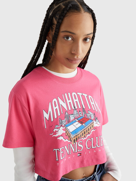 Super Cropped Tennis Club T-Shirt