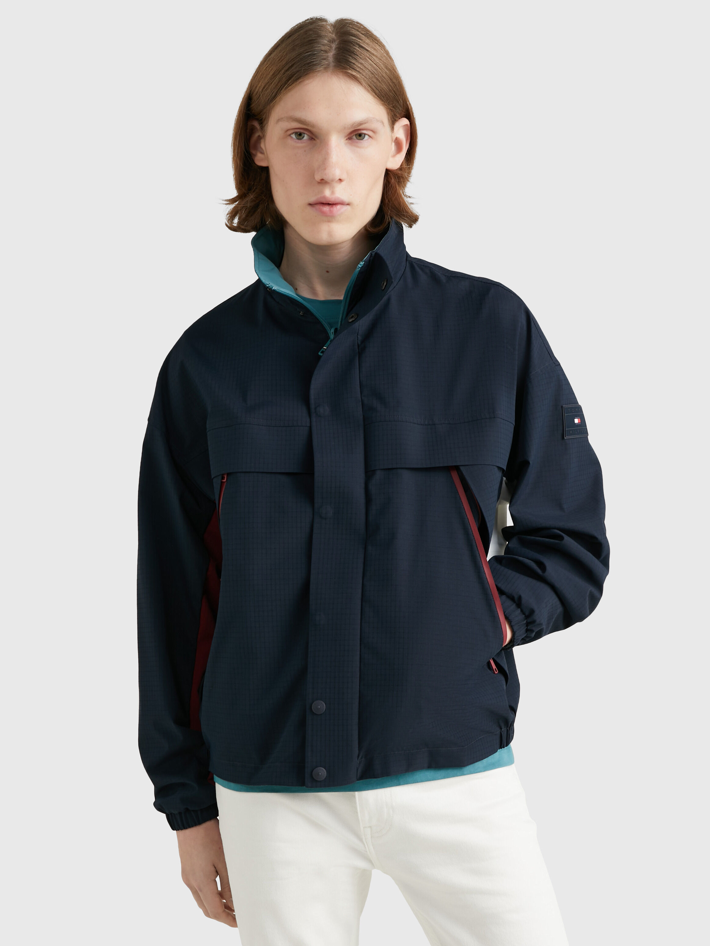 Tommy hilfiger reversible hot sale windbreaker
