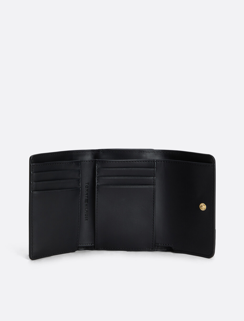 TH Monogram 三摺式銀包, Black, hi-res