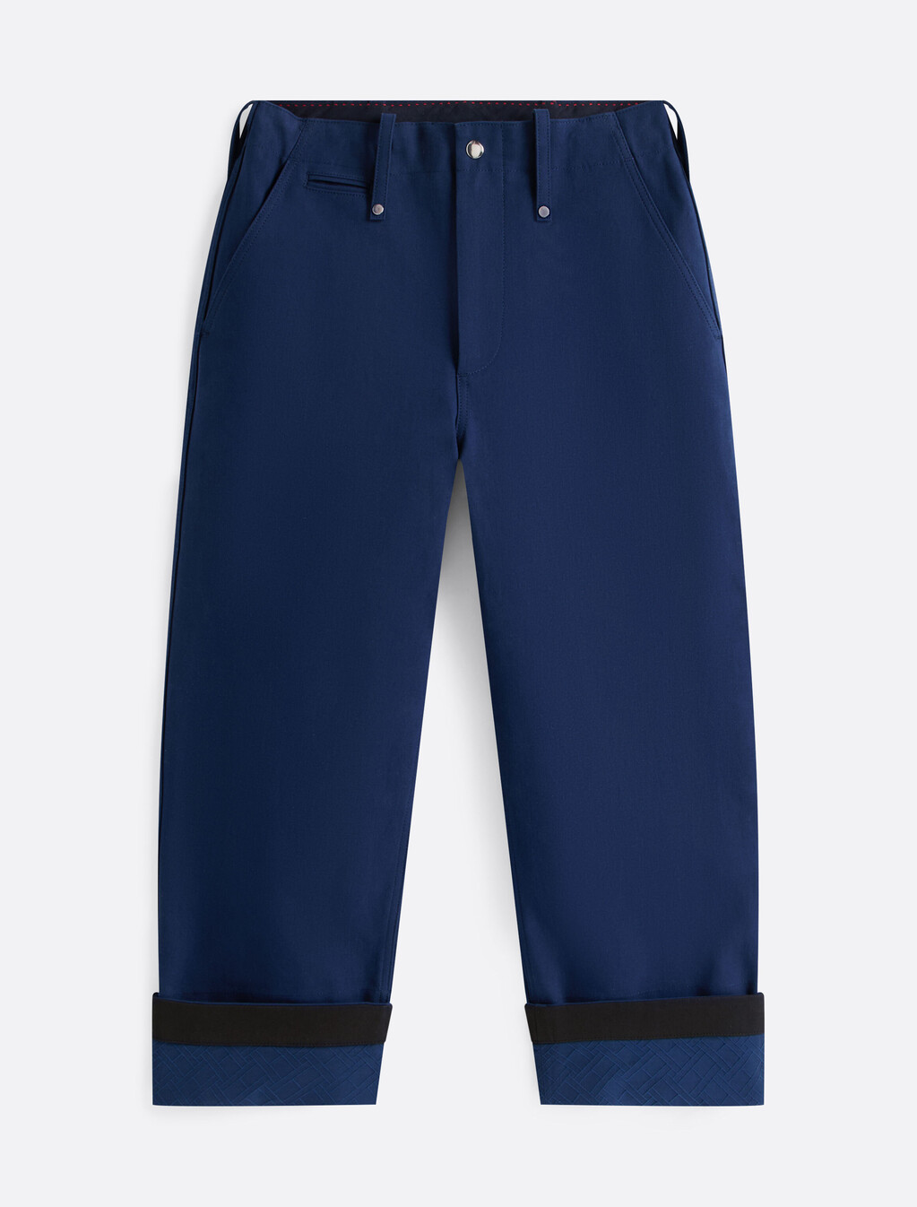The Runway Collection Oversized Cropped Chinos, Carbon Navy, hi-res