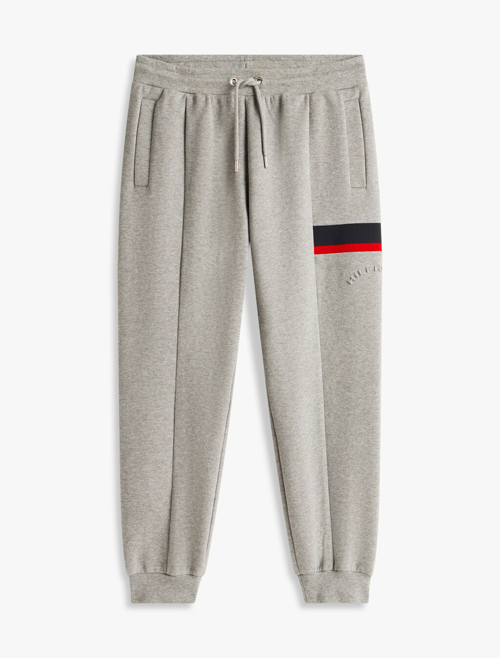Stripe Insert Cotton Pique Sweatpant, Medium Grey Heather, hi-res