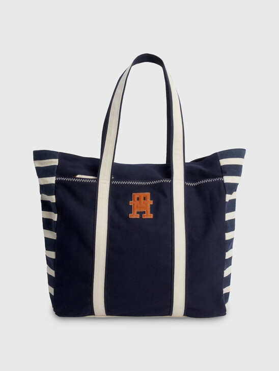 PREP BRETON STRIPE CANVAS TOTE
