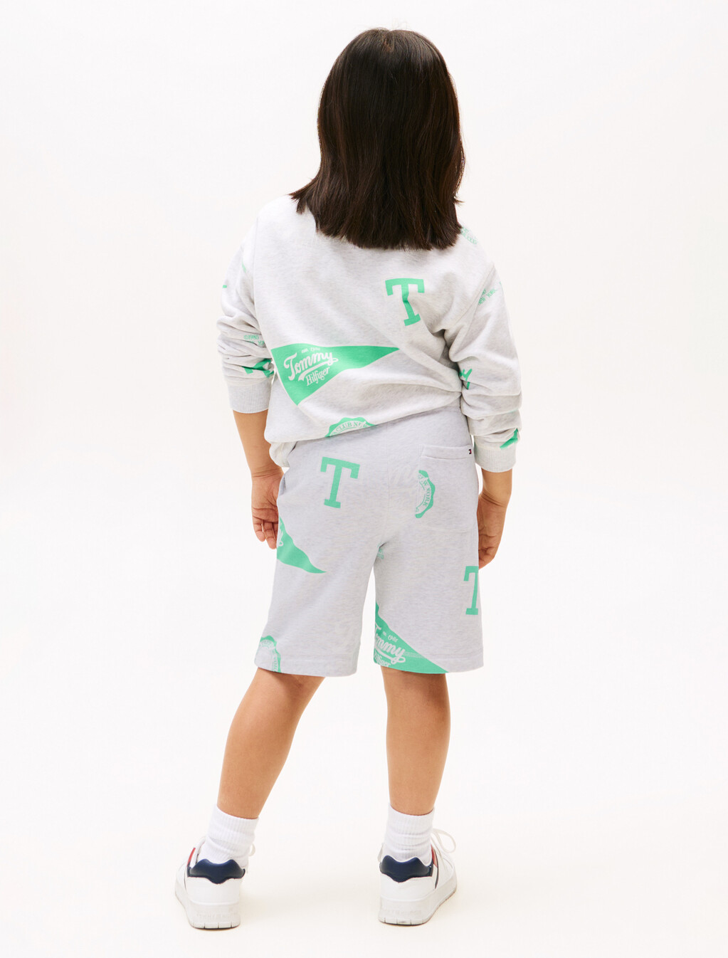 Boys All Over Print Sweatshort, Grey Heather, hi-res