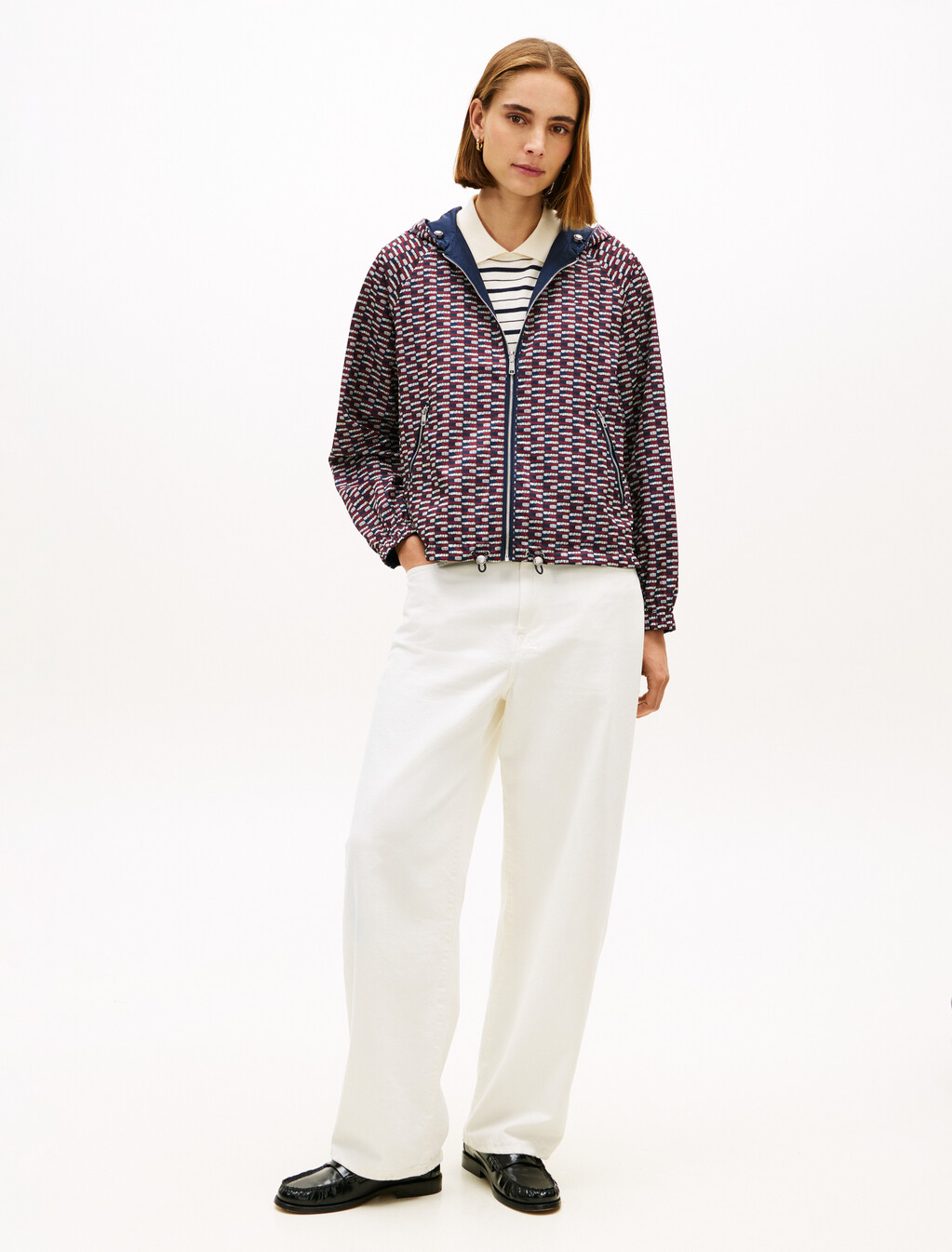 Reversible All Over Print Windbreaker, Pen Flag, hi-res