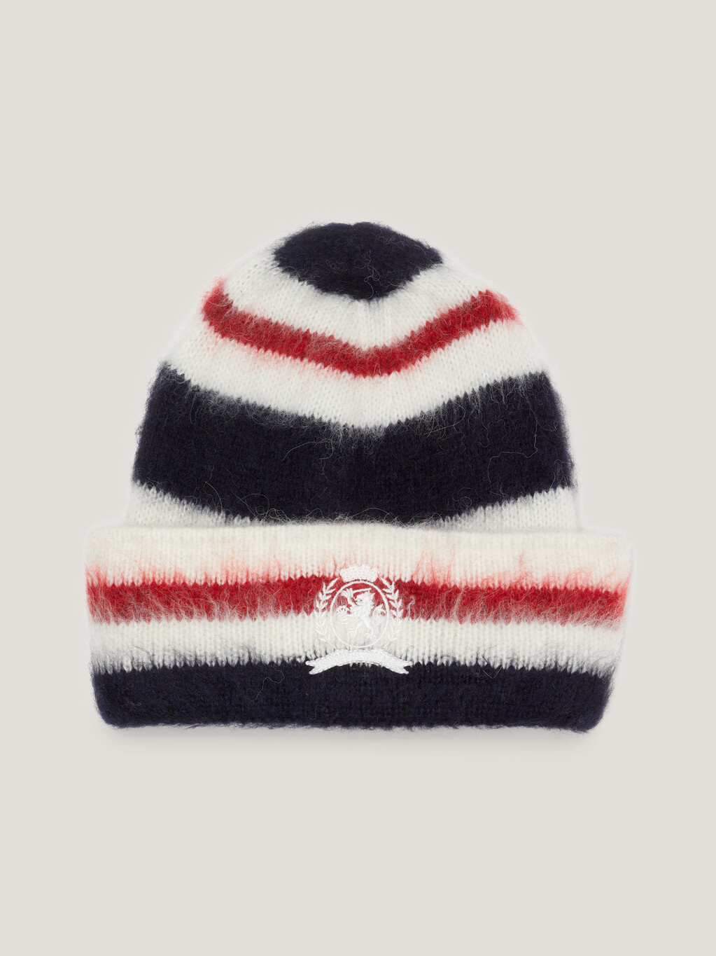 Crest Fuzzy Stripe Beanie, Aop Global Stripe, hi-res