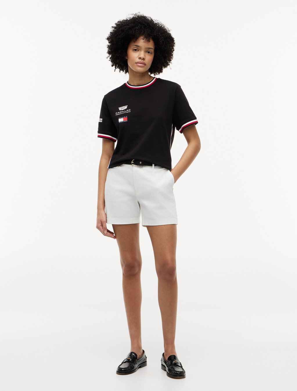 TH x Cadillac Formula 1&reg; 車隊復刻版 T 恤, Black, hi-res