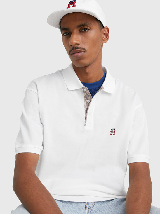 TH Monogram Placket Archive Fit Polo