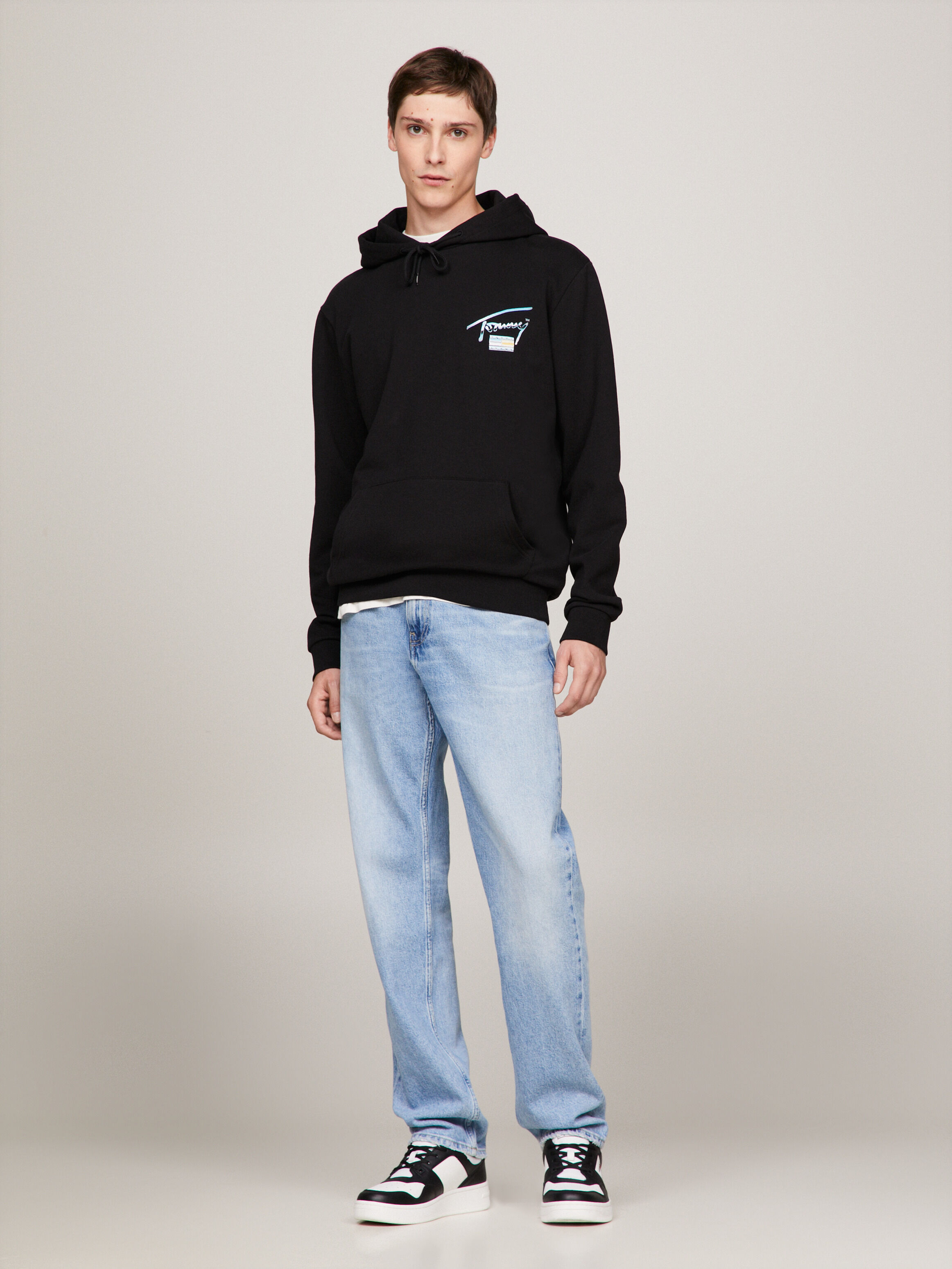 Tommy jeans metallic hoodie sales