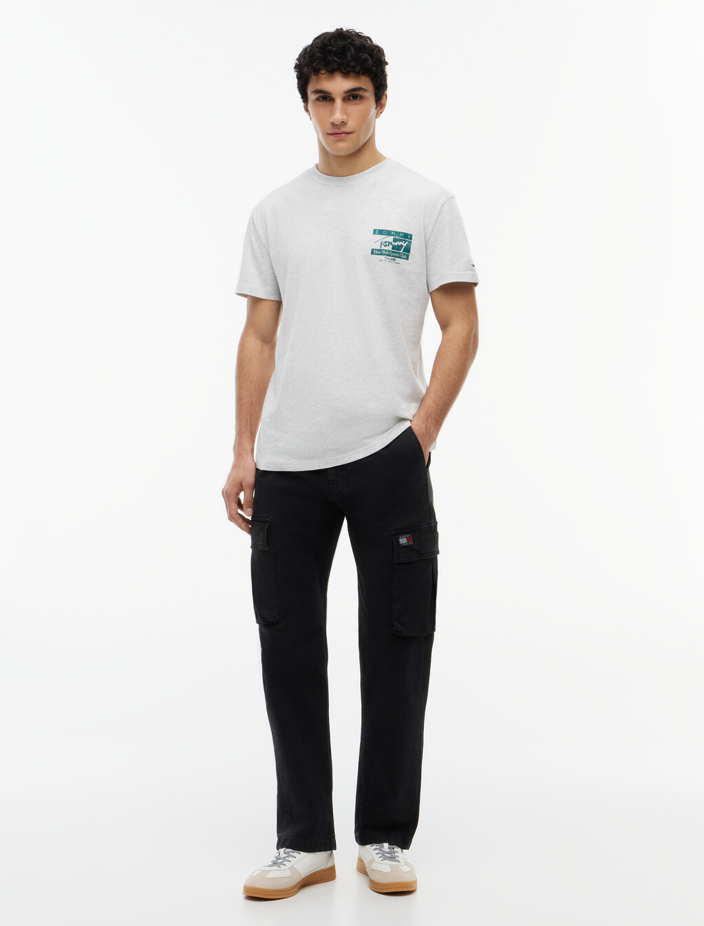 Flag Graphic Print T-Shirt, Ice Grey Heather, hi-res
