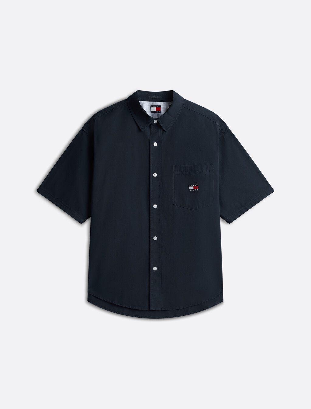 Poplin Overshirt, Dark Night Navy, hi-res