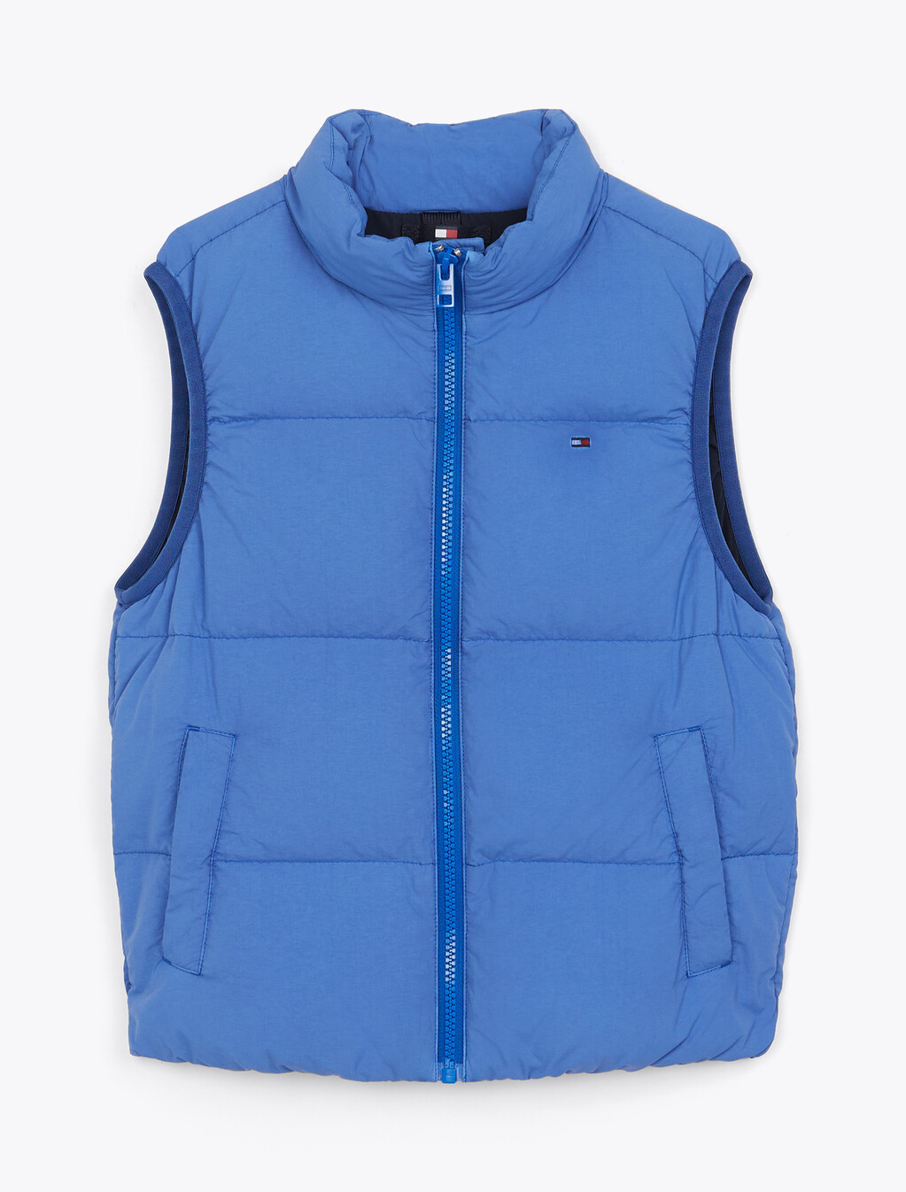 Back Logo Padded Vest, Wedge Blue, hi-res