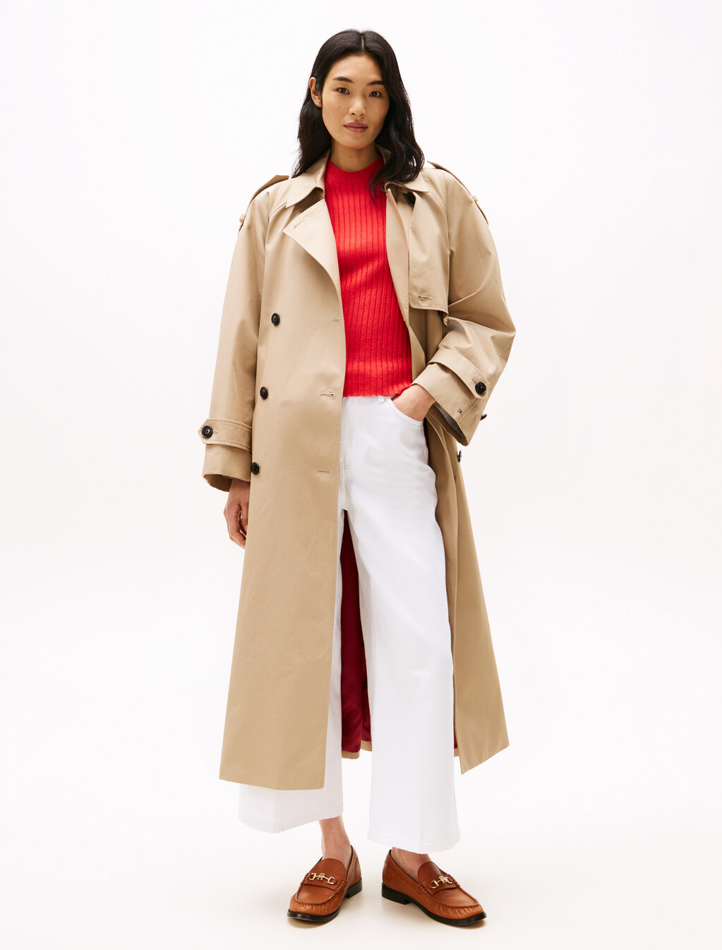 High Rise Wide Leg Ankle Jeans, Th Optic White, hi-res