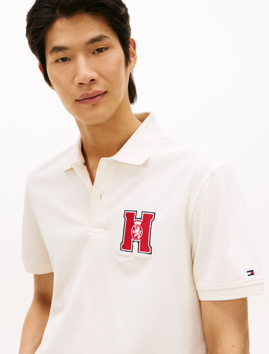 Regular Fit Appliqué Honeycomb Polo Shirt