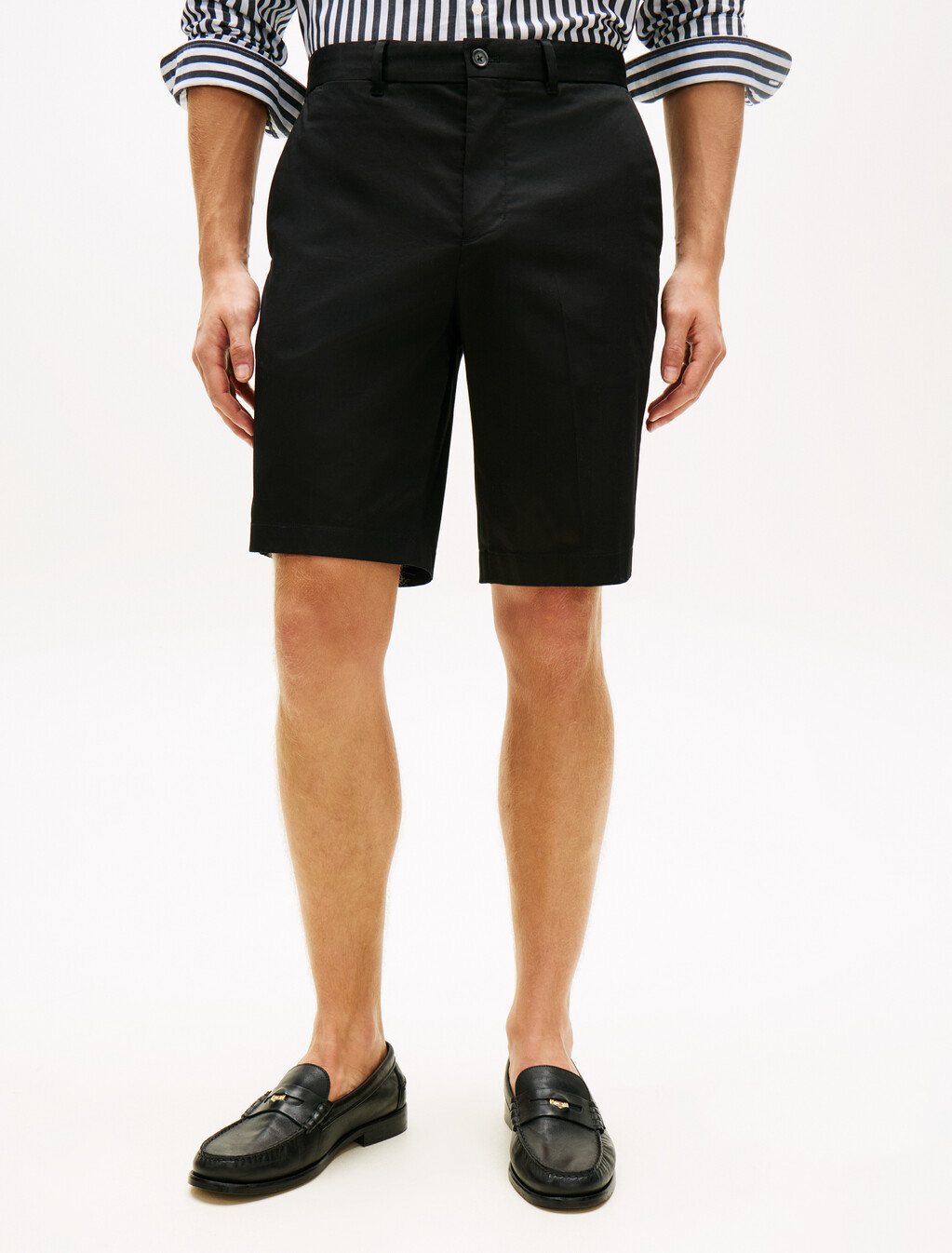 涼感技術材質 Denton 斜紋長褲, Black, hi-res