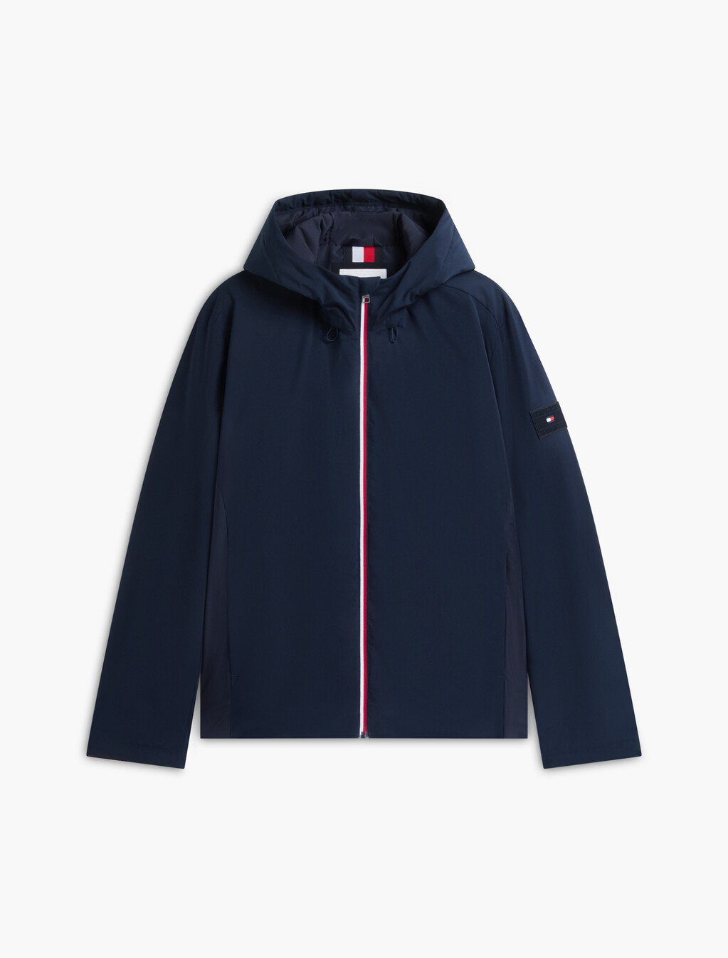 輕便連帽鋪棉外套, Navy Blue, hi-res