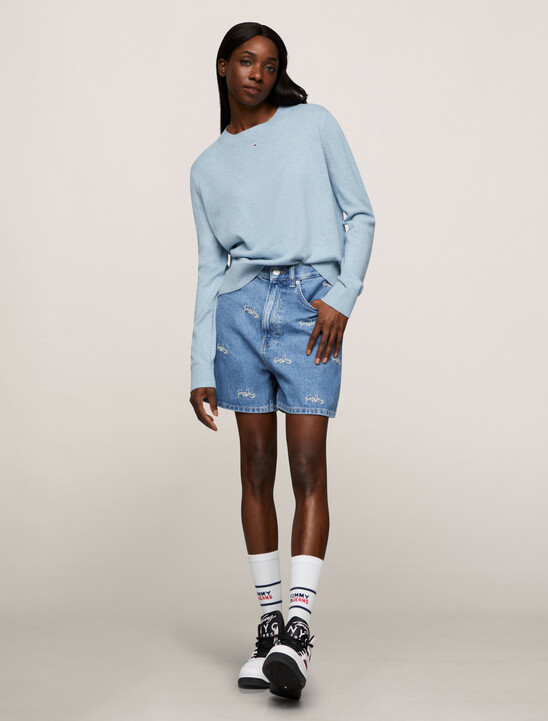 Essential Crewneck Cotton Viscose Sweater