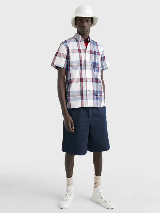 CHECK REGULAR FIT SHORT SLEEVE SHIRT