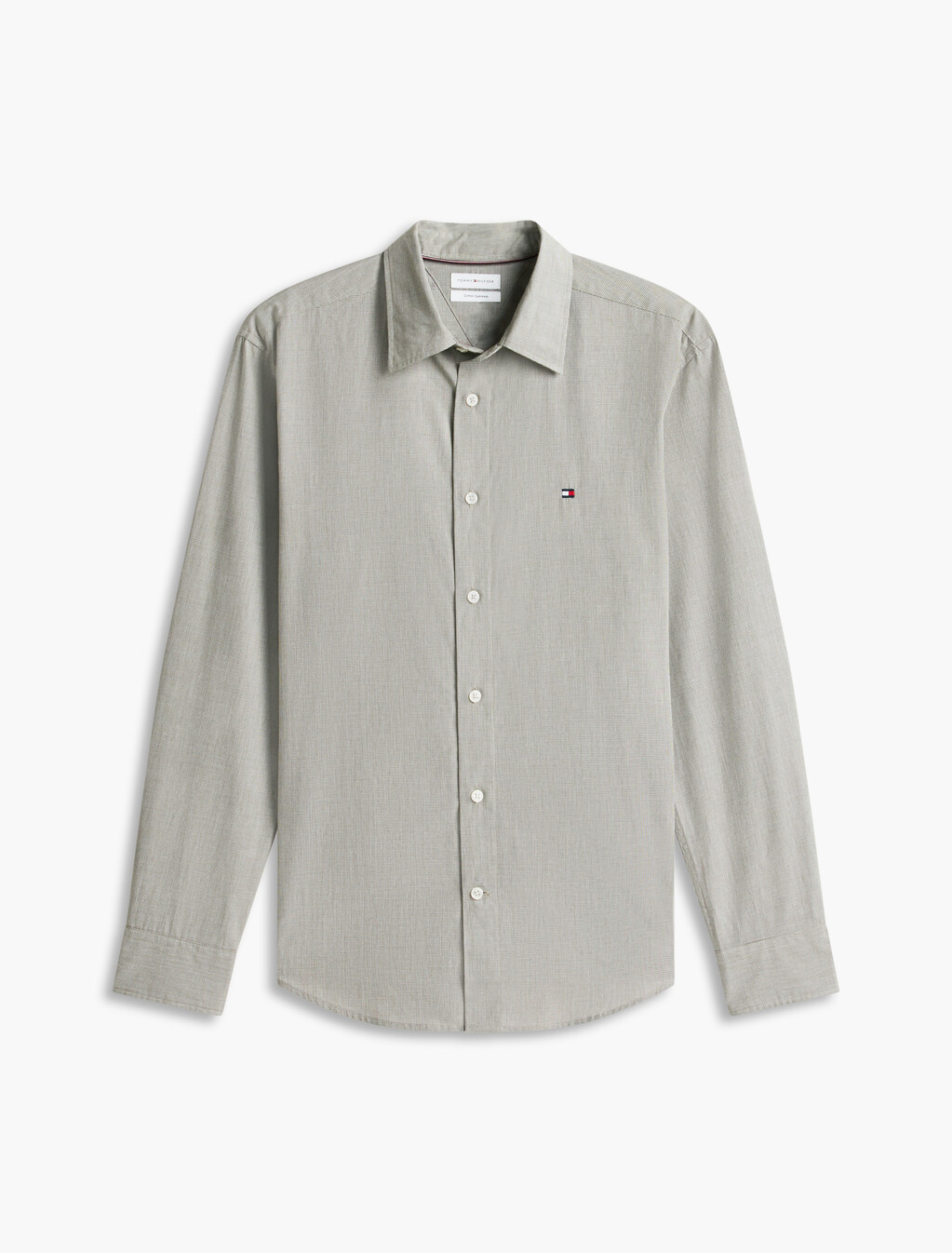 Regular Fit Houndstooth Check Shirt With Cashmere, Huntsman Green, hi-res