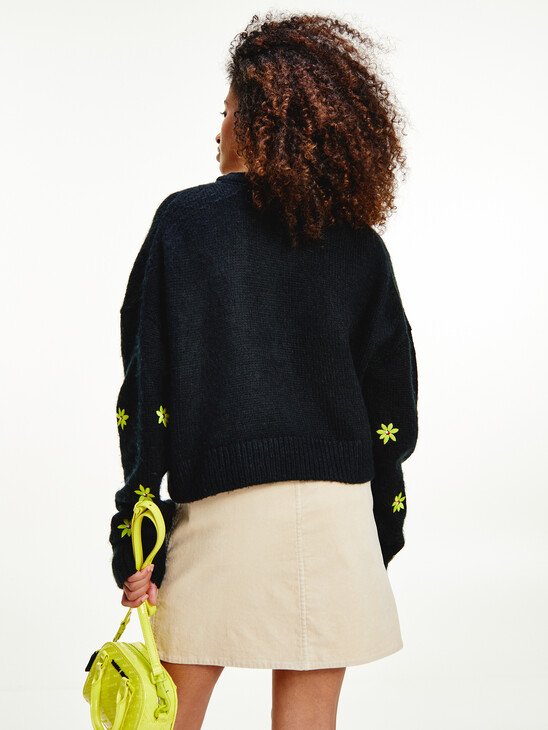 Floral Embroidery Jumper