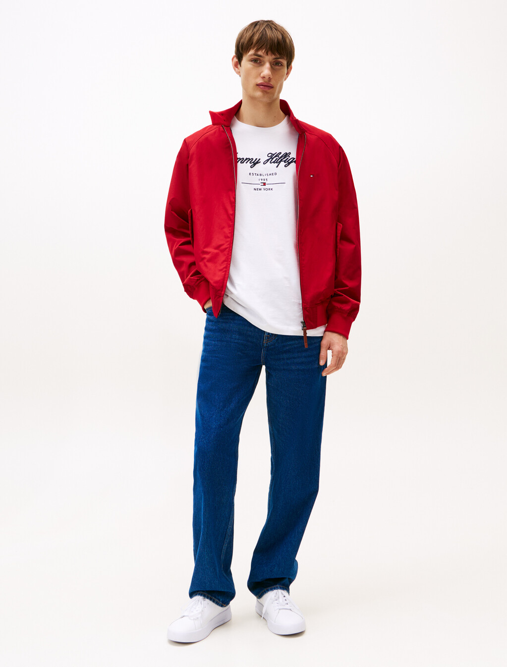 Exclusive Script Logo Jersey T-Shirt, White, hi-res
