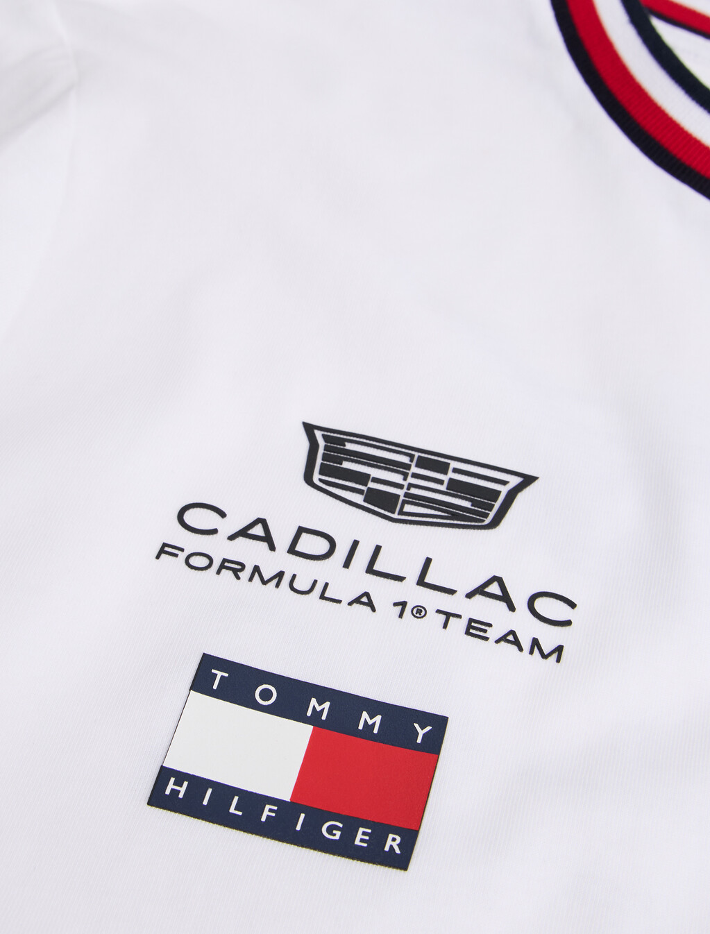 TH x Cadillac Formula 1&reg; 車隊復刻版 T 恤, White, hi-res