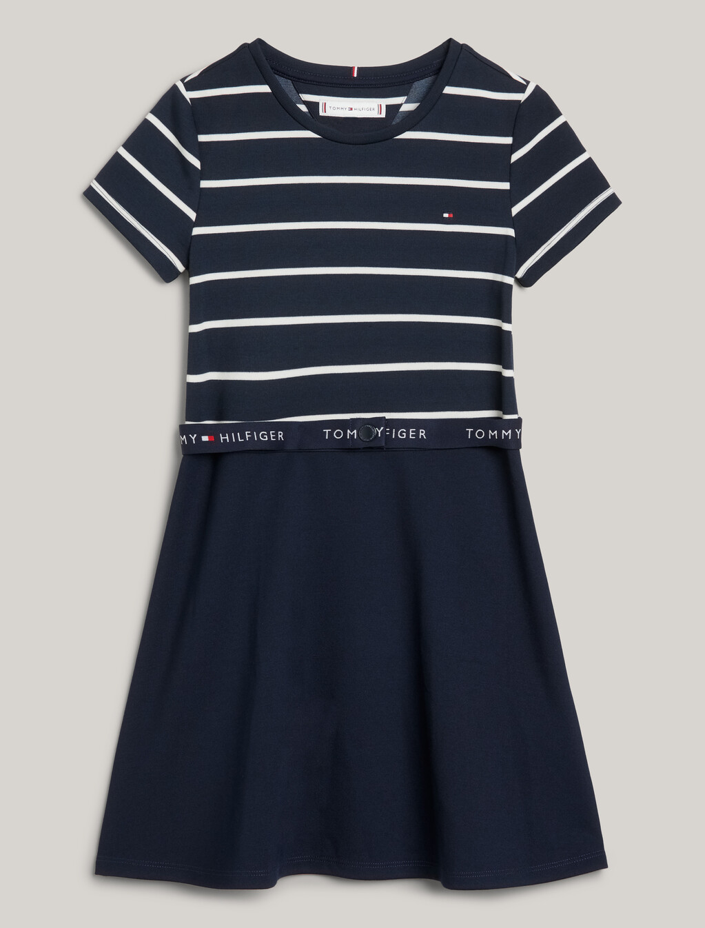 Essential Logo Skater Mini Dress, Desert Sky Stripe, hi-res