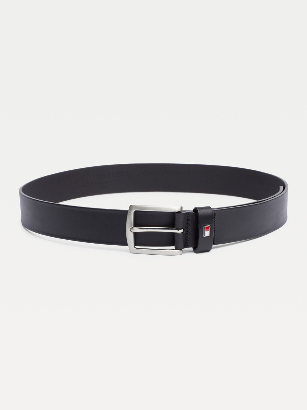 Denton Leather Belt 3.5 Cm, BLACK, hi-res