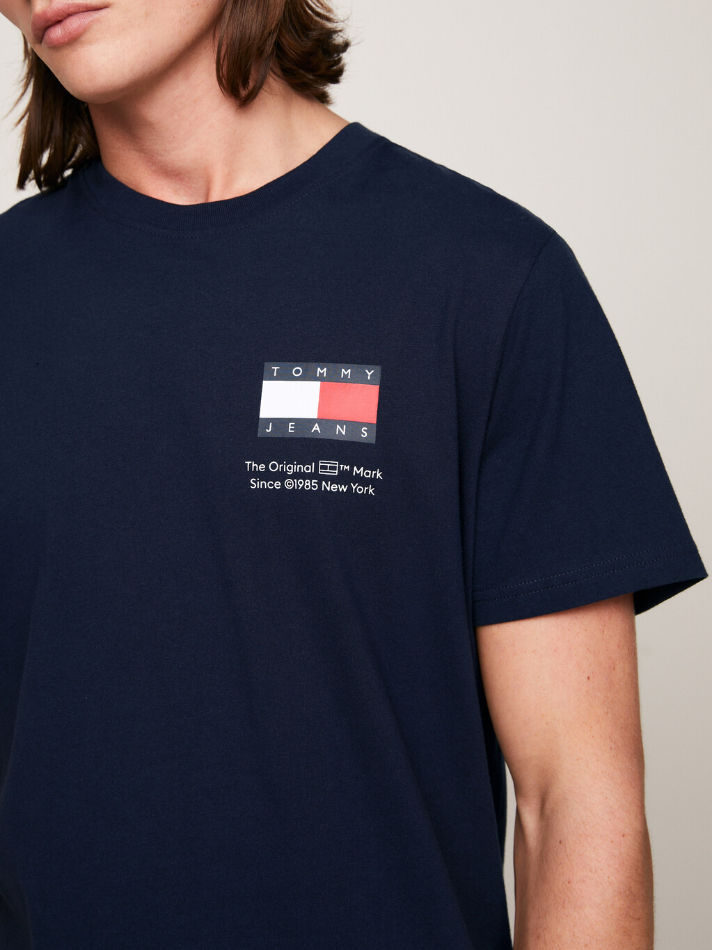 Essential Logo Slim Fit T-Shirt, Dark Night Navy, hi-res