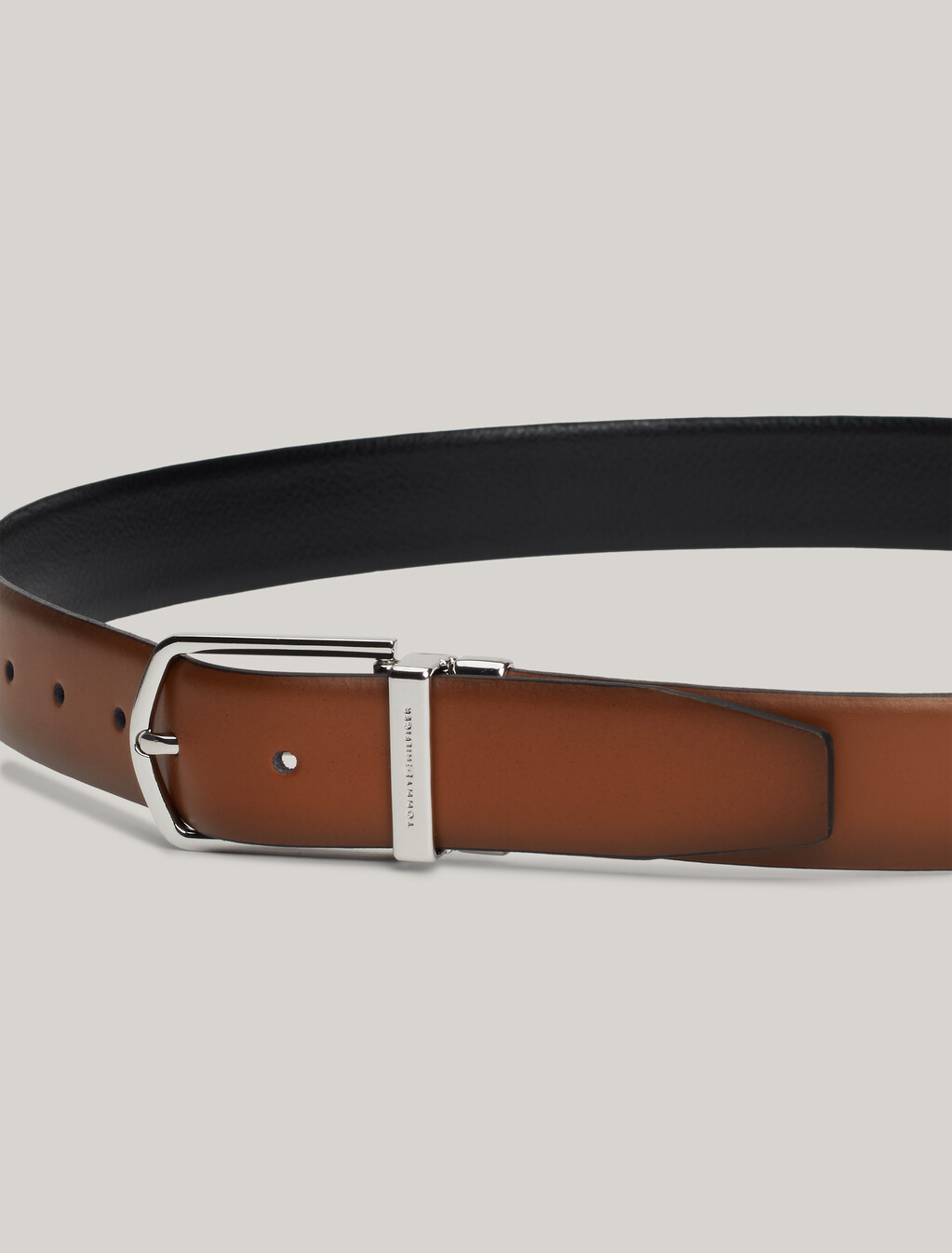 Business Luxe Reversible Leather Belt 3.5, Black, hi-res