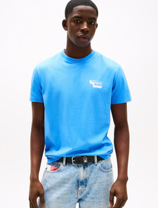 Stack Logo Slim T-Shirt, Copenhagen Blue, hi-res