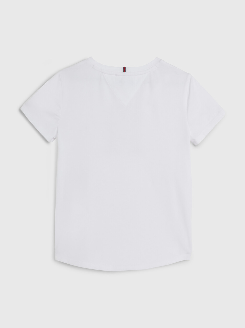 Crew Neck Monogram T-Shirt, White, hi-res