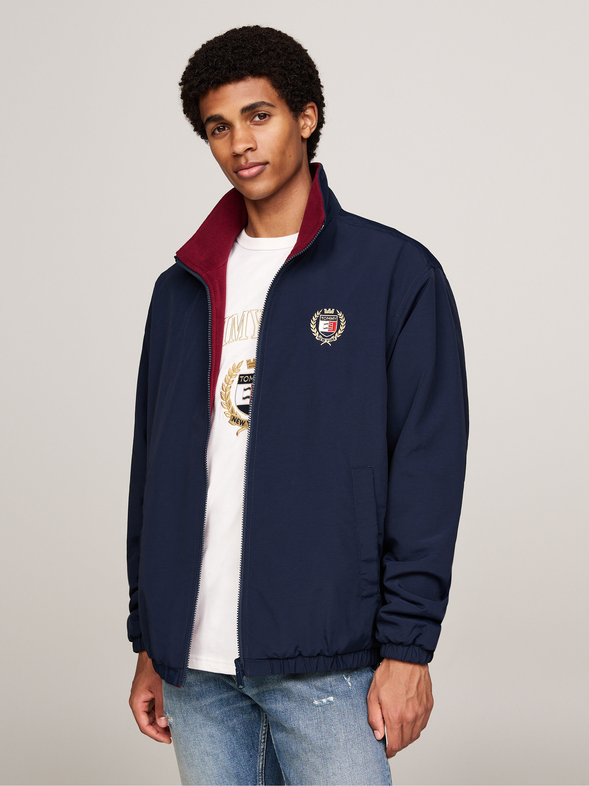 Tommy hilfiger blue coat best sale