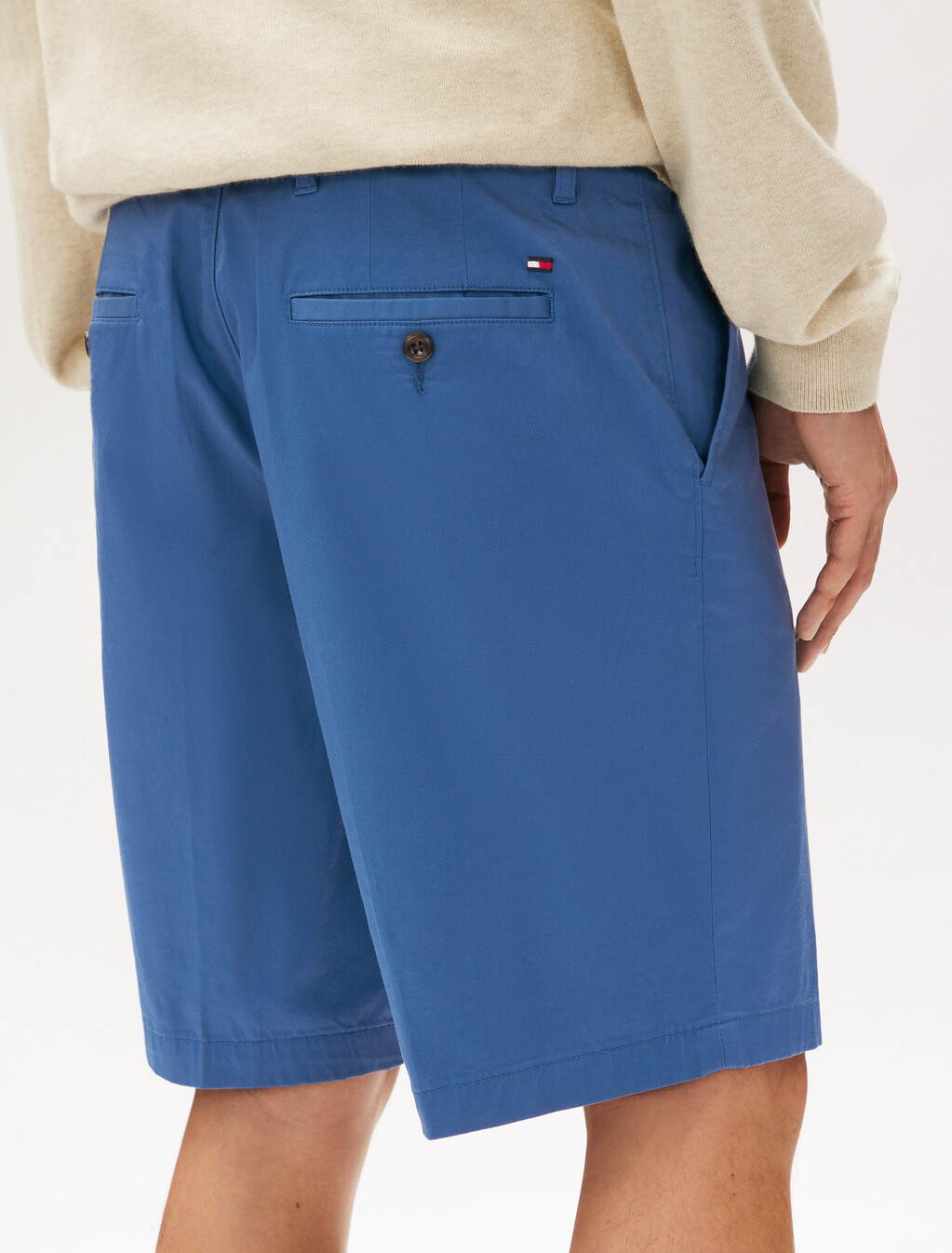 Brooklyn Cotton Satin Shorts, Award Blue, hi-res