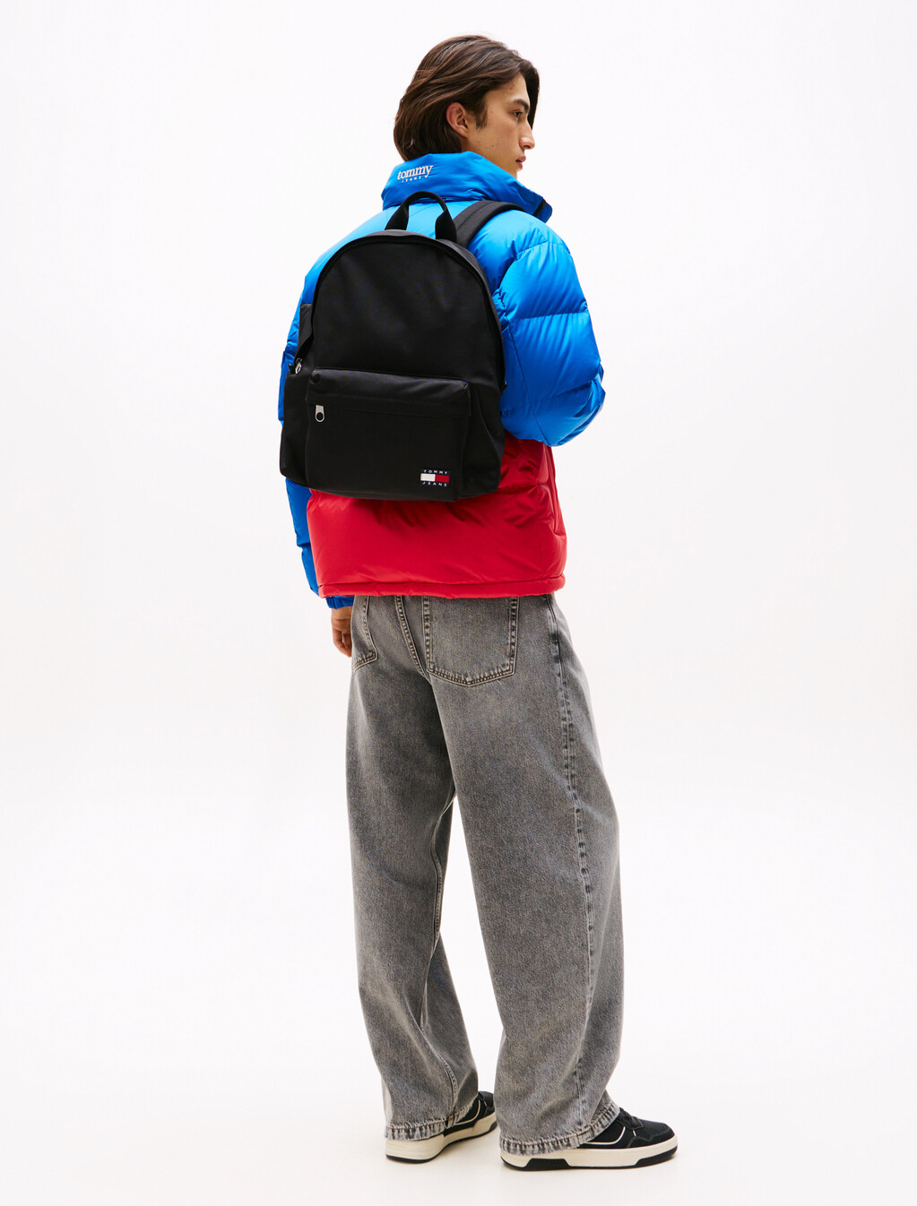 Essential Logo Dome Backpack, Black, hi-res